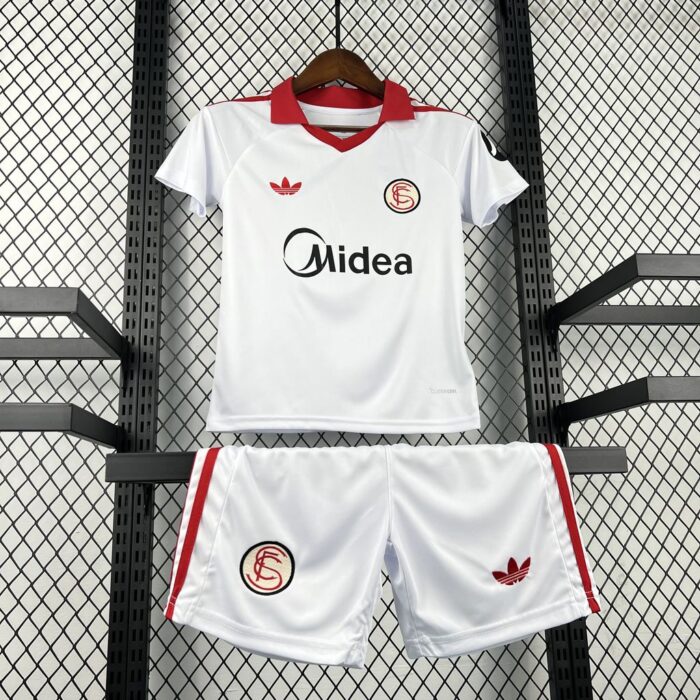 Kids Sevilla FC 2025/26 Vintage Kit - Image 3