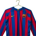 Retro Barcelona 2005/06 Home Long Sleeve Jersey - Image 4