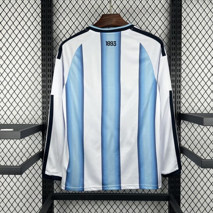 Mens Argentina 2026 World Cup Home Long Sleeve Jersey - Image 2