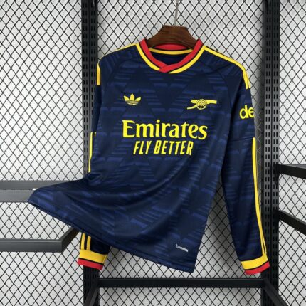 Mens Arsenal 2026/27 Away Long Sleeve Jersey