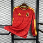 Mens Belgium 2026 World Cup Home Long Sleeve Jersey