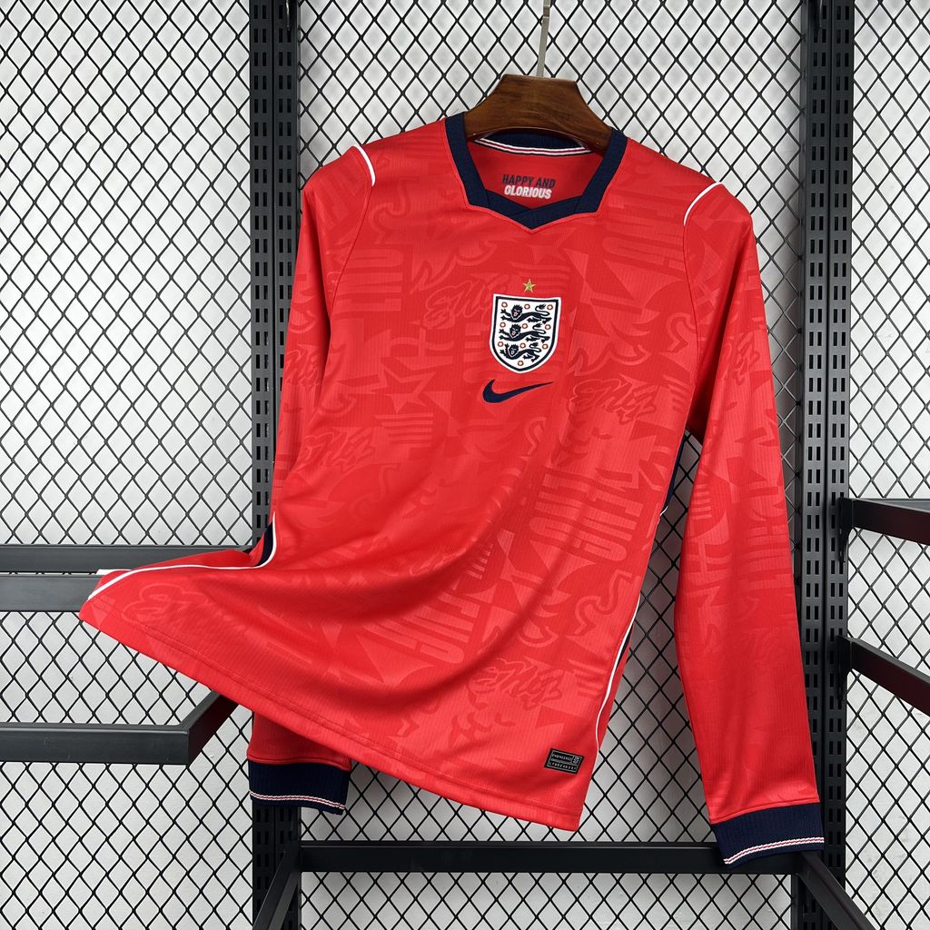 Mens England 2026 World Cup Away Long Sleeve Jersey - Image 1