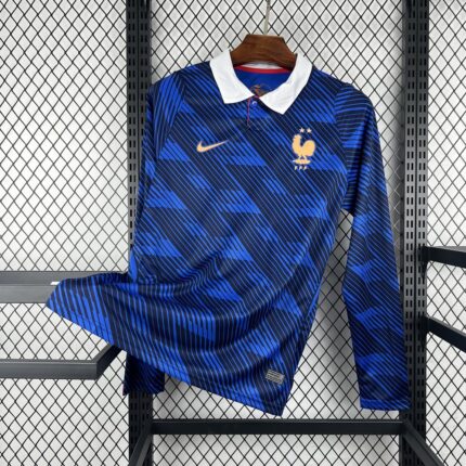 Mens France 2026 World Cup Home Long Sleeve Jersey