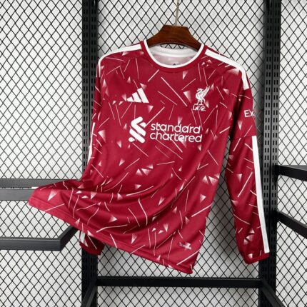 Mens Liverpool 2026/27 Home Long Sleeve Jersey