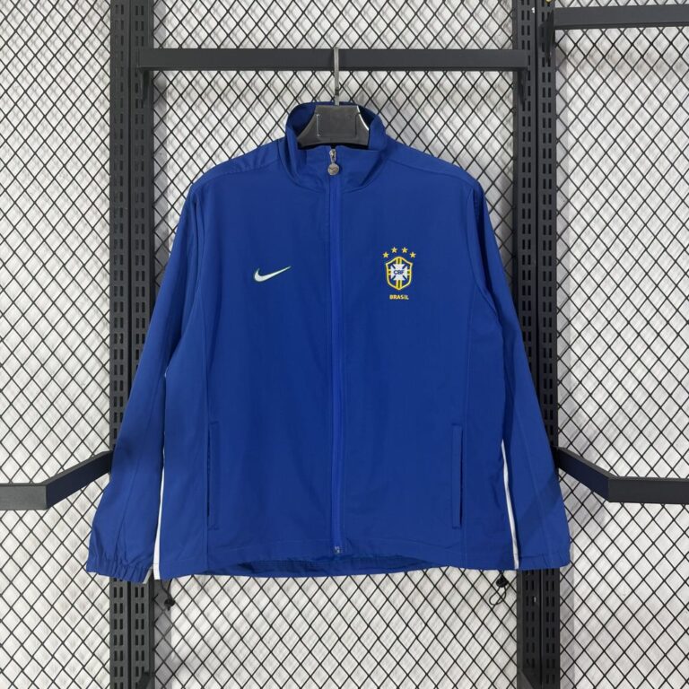 Mens Brazil 1998 Retro Windbreaker