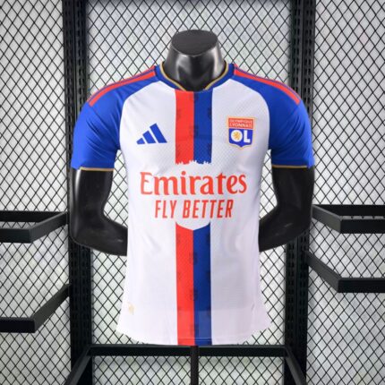 Mens Olympique Lyonnais 2026/27 Home Jersey Player Version