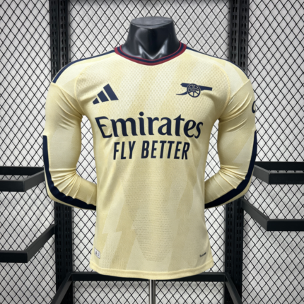 Mens Arsenal 2026/27 Away Long Sleeve Jersey Player Version