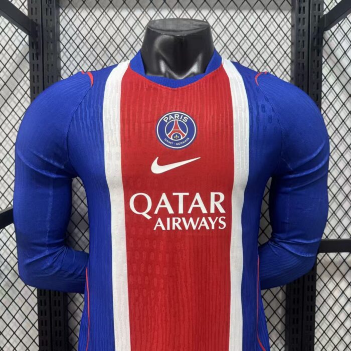 Mens Paris Saint-Germain 2026/27 Home Long Sleeve Jersey Player Version – view 3