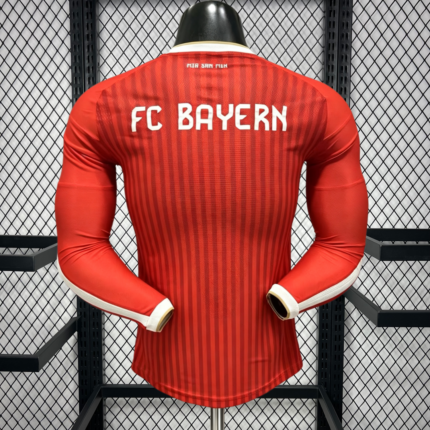 Mens Bayern Munich 2026/27 Home Long Sleeve Jersey Player Version – view 2