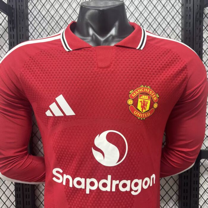 Mens Manchester United 2026/27 Home Long Sleeve Jersey Player Version – view 5