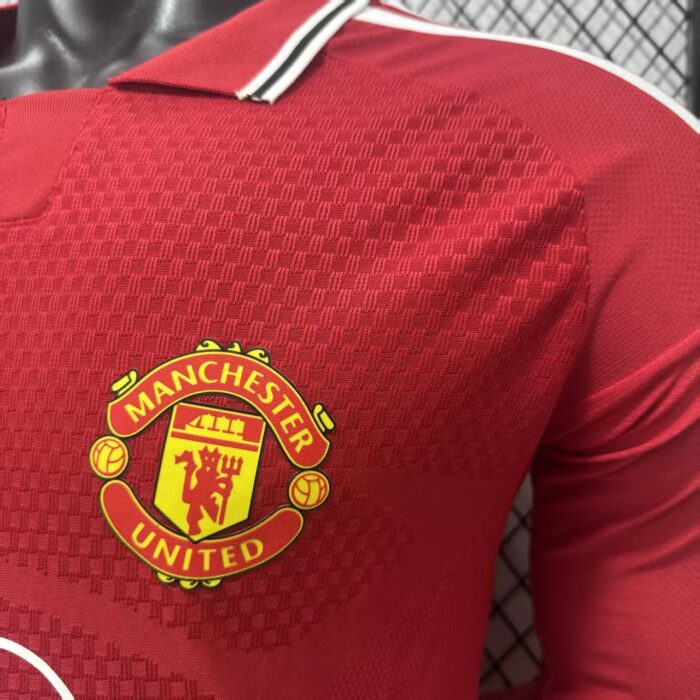Mens Manchester United 2026/27 Home Long Sleeve Jersey Player Version – view 4