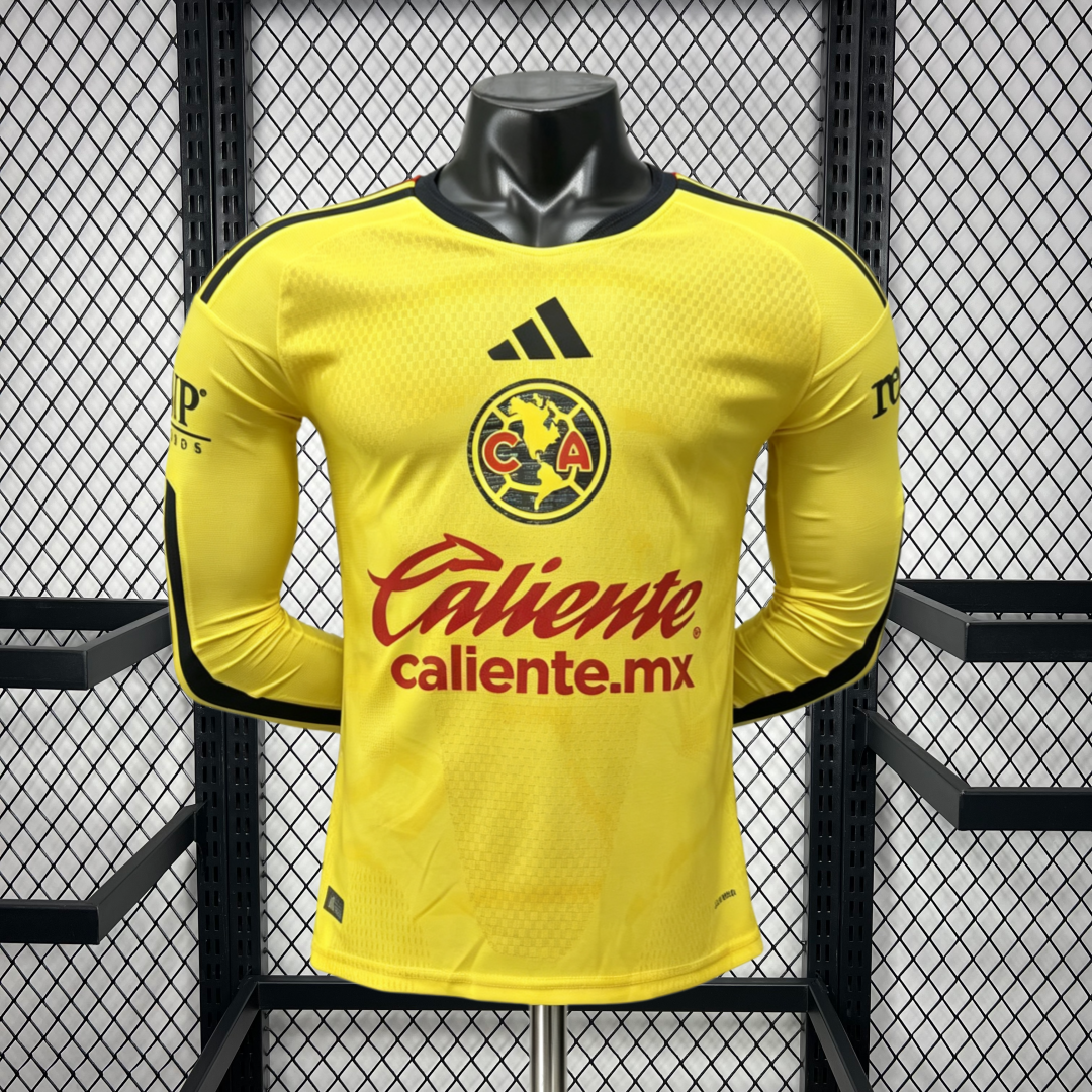 Mens Club America 2026/27 Home Long Sleeve Jersey Player Version Mens Club America 2026/27 Home Long Sleeve Jersey Player Version