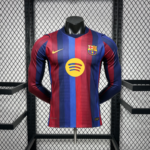 Mens Barcelona 2026/27 Home Long Sleeve Jersey Player Version