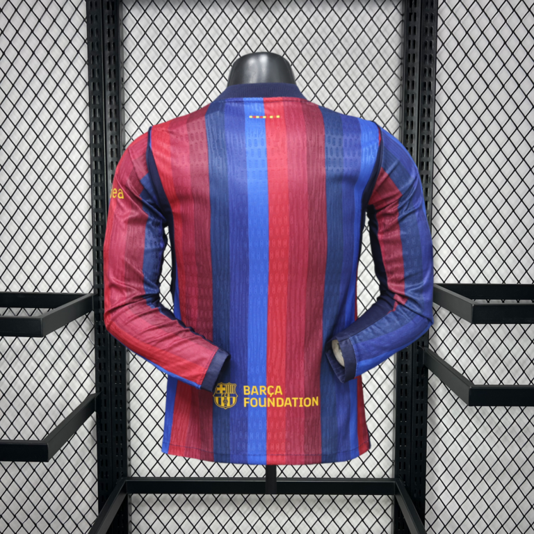 Mens Barcelona 2026/27 Home Long Sleeve Jersey Player Version – view 2