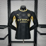 Mens Manchester City 2026/27 Away Long Sleeve Jersey Player Version