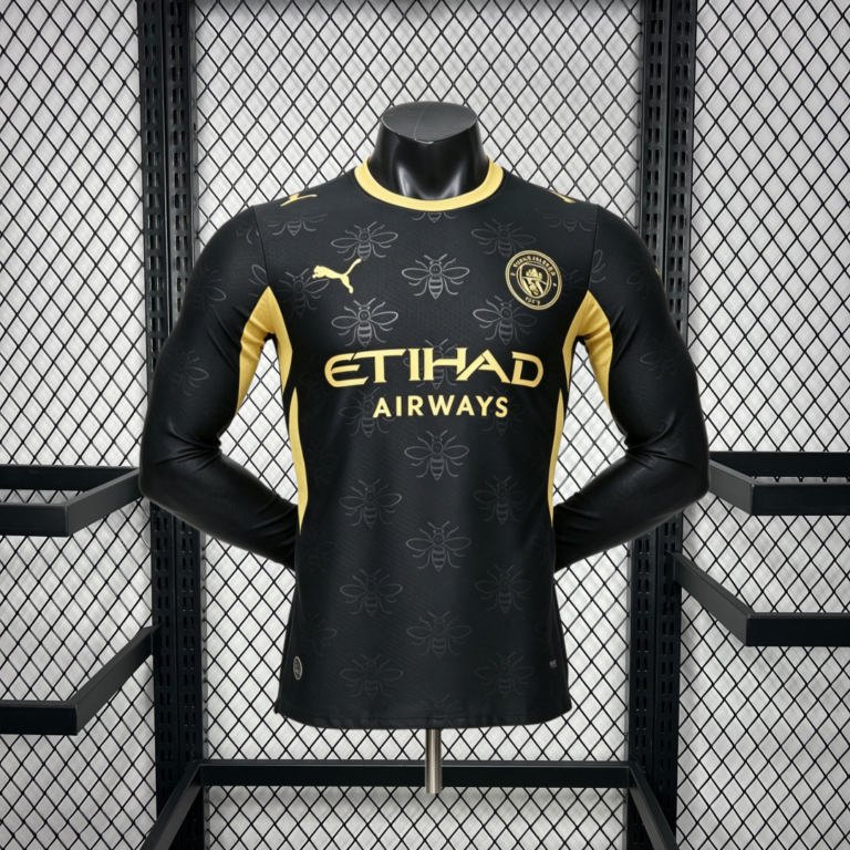 Mens Manchester City 2026/27 Away Long Sleeve Jersey Player Version