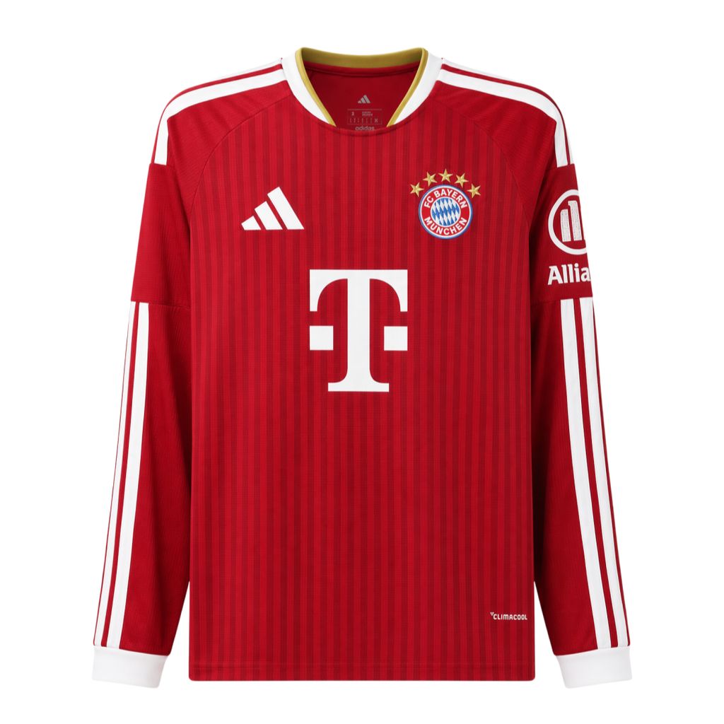 Mens Bayern Munich 2026/27 Home Long Sleeve Jersey Mens Bayern Munich 2026/27 Home Long Sleeve Jersey