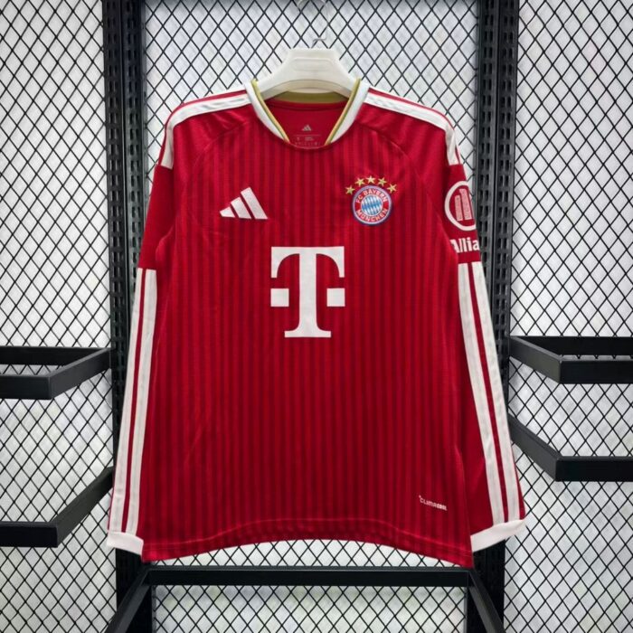 Mens Bayern Munich 2026/27 Home Long Sleeve Jersey – view 3