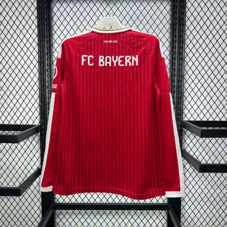 Mens Bayern Munich 2026/27 Home Long Sleeve Jersey – view 2