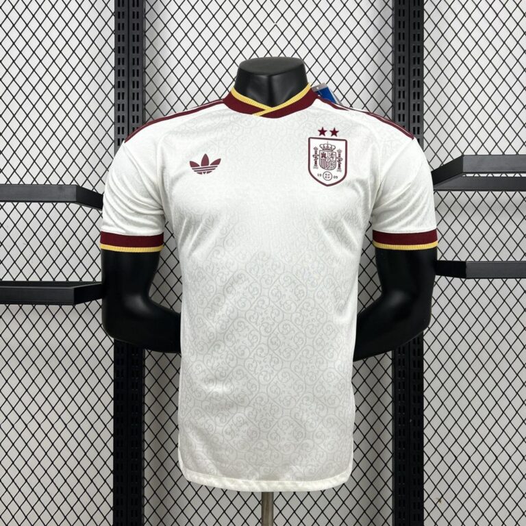 Mens Spain 2026 World Cup Away Jersey Player Version (Champion 2-Star Version)