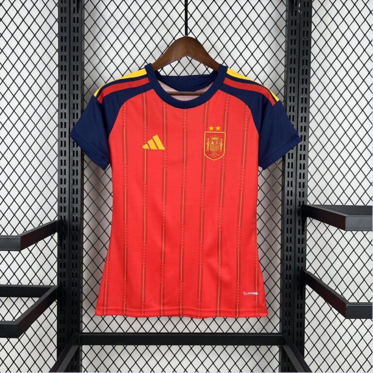 Womens Spain 2026 World Cup Home Jersey (Champion 2-Star Version)