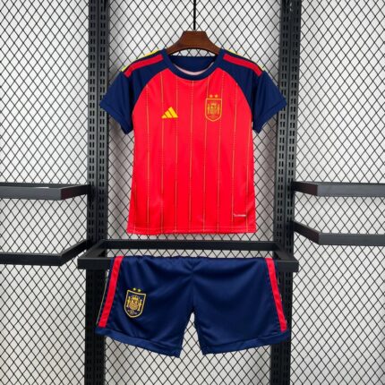 Kids Spain 2026 World Cup Home Kit (Champion 2-Star Version)