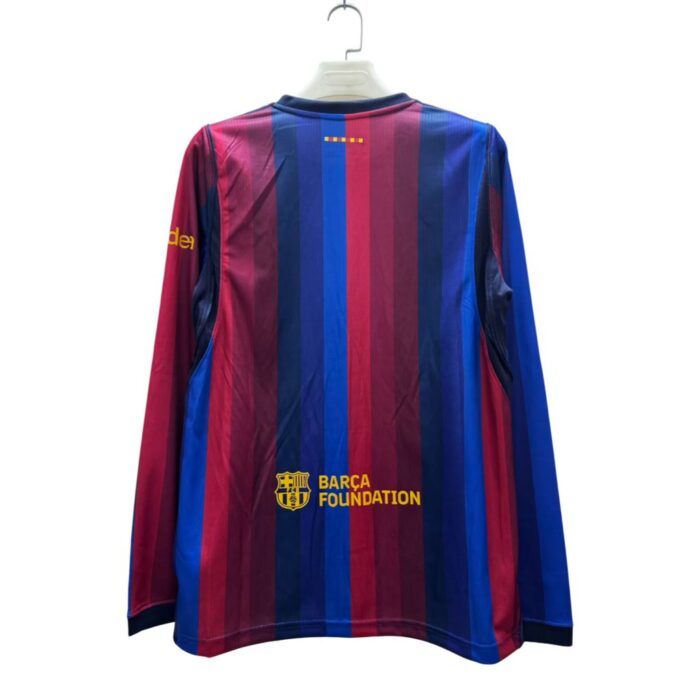 Mens Barcelona 2026/27 Home Long Sleeve Jersey – view 4