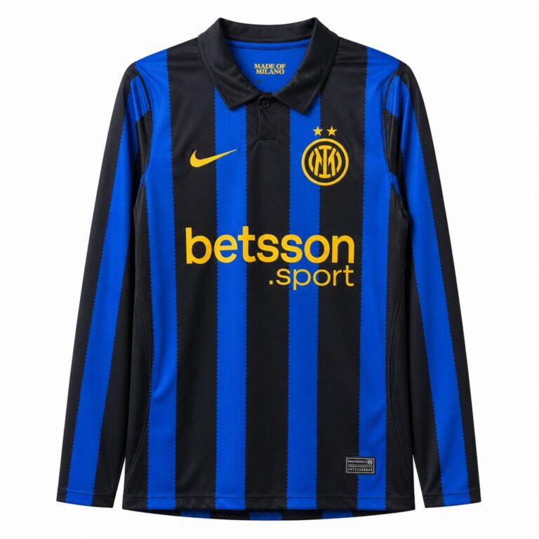 Mens Inter Milan 2026/27 Home Long Sleeve Jersey