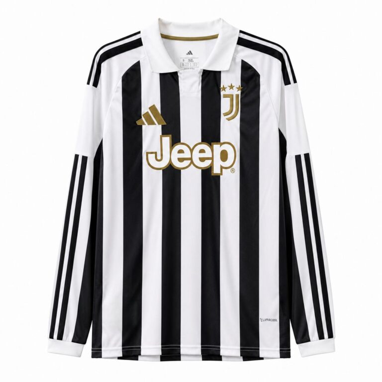 Mens Juventus 2026/27 Home Long Sleeve Jersey