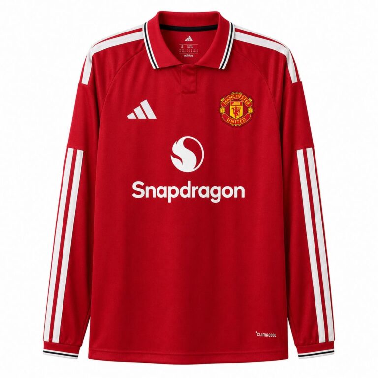 Mens Manchester United 2026/27 Home Long Sleeve Jersey