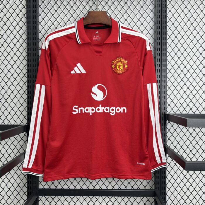 Mens Manchester United 2026/27 Home Long Sleeve Jersey – view 4
