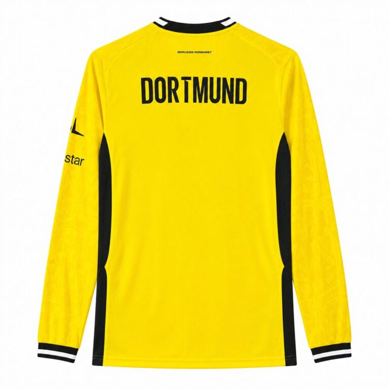Mens Borussia Dortmund 2026/27 Home Long Sleeve Jersey – view 2