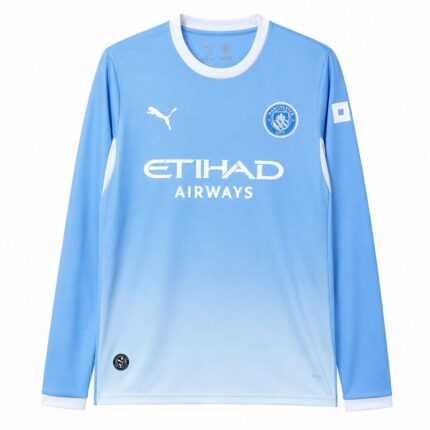 Mens Manchester City 2026/27 Home Long Sleeve Jersey