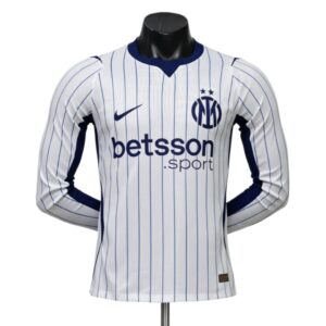 Mens Inter Milan 2026/27 Away Long Sleeve Jersey Player Version