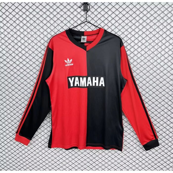 Retro Newell Old Boys 1990/93 Home Long Sleeve Jersey – view 3