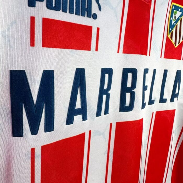 Retro Atletico Madrid 1994/95 Home Long Sleeve Jersey – view 5