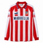 Retro Atletico Madrid 1994/95 Home Long Sleeve Jersey