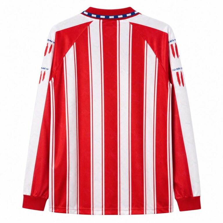 Retro Atletico Madrid 1994/95 Home Long Sleeve Jersey – view 2