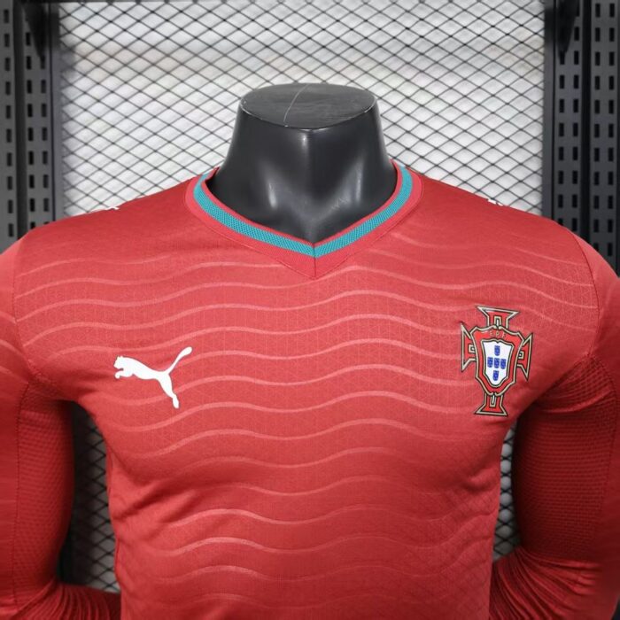 Mens Portugal 2026 World Cup Home Long Sleeve Jersey Player Version – view 2