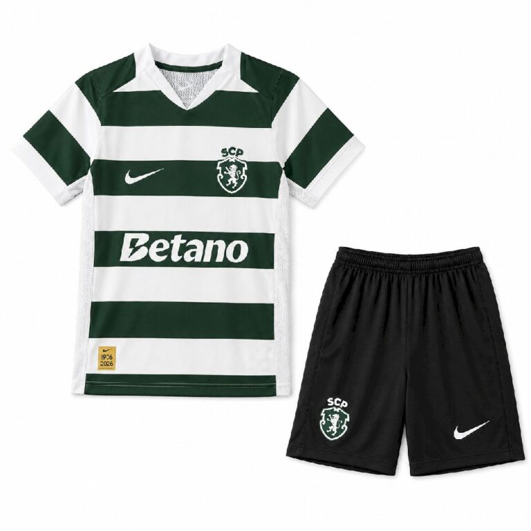 Kids Sporting CP 2026/27 Home Kit