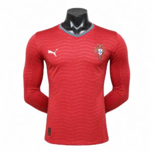 Mens Portugal 2026 World Cup Home Long Sleeve Jersey Player Version