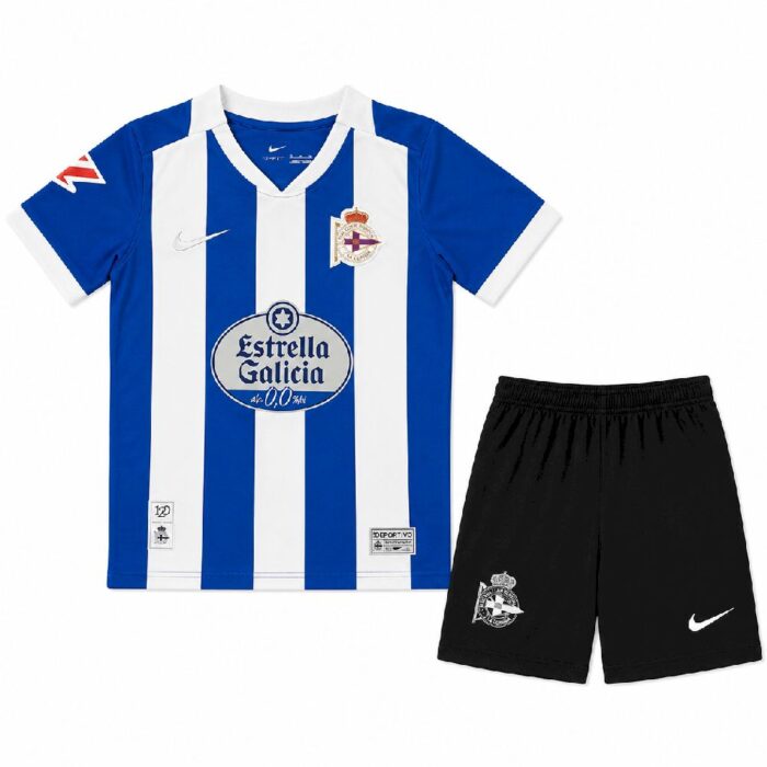 Kids Deportivo de La Coruna 2026/27 Home Kit – view 2