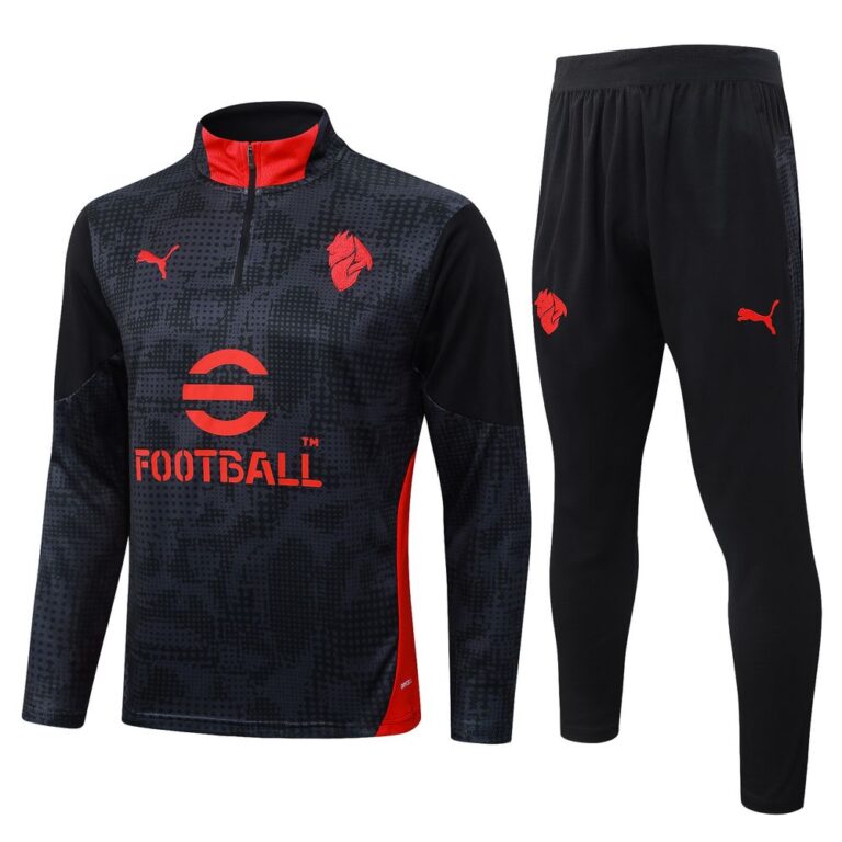 Mens AC Milan 2025/26 Half-Zip Sweater+Pant 815