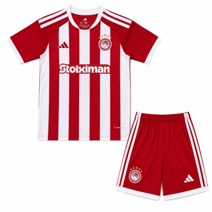 Kids Olympiacos FC 2026/27 Home Kit – view 3