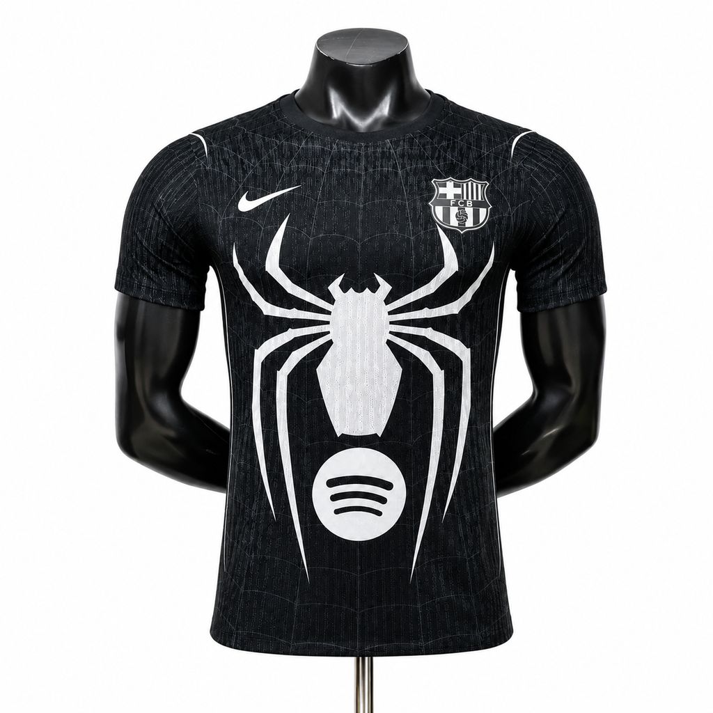 Mens Barcelona x Black Spider 2026/27 Special Jersey Player Version Mens Barcelona x Black Spider 2026/27 Special Jersey Player Version