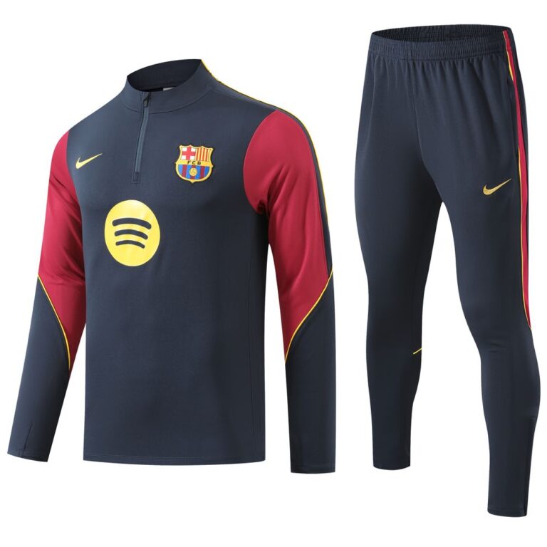Mens Barcelona 2026/27 Half-Zip Sweater+Pant 14001