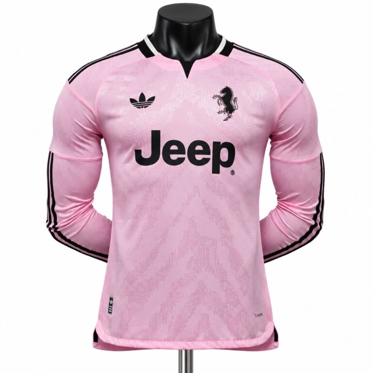Mens Juventus 2026/27 Away Long Sleeve Jersey Player Version