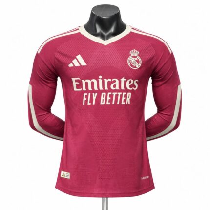 Mens Real Madrid 2026/27 Third Long Sleeve Jersey Player Version