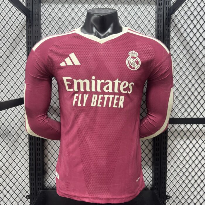 Mens Real Madrid 2026/27 Third Long Sleeve Jersey Player Version – view 4