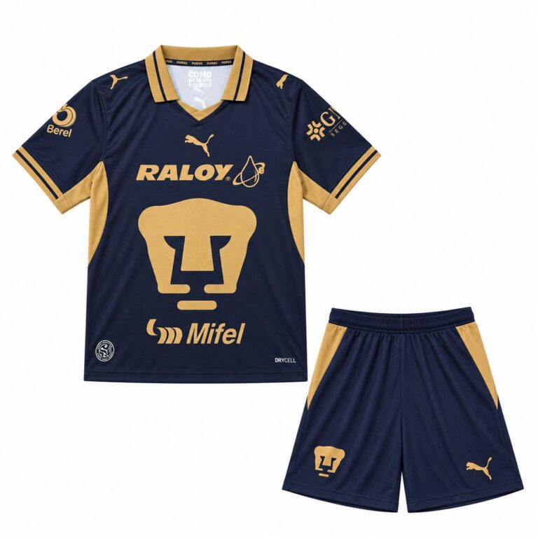 Kids Pumas UNAM 2026/27 Home Kit